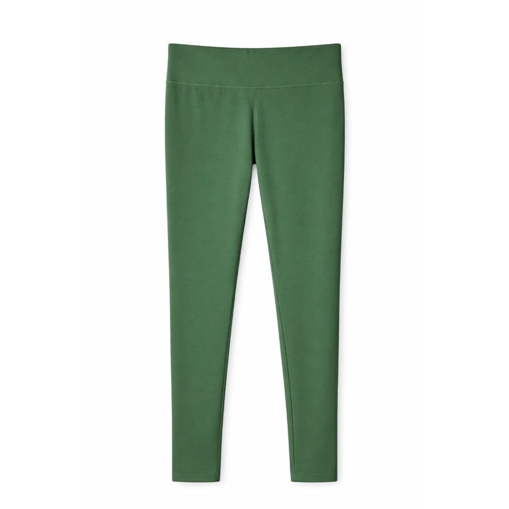 Danskin Size XL Womens High-Waisted Green Leggings Nylon/Spandex Blend